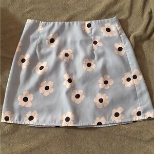 Princess Polly Blue A-Line Mini Skirt Casual